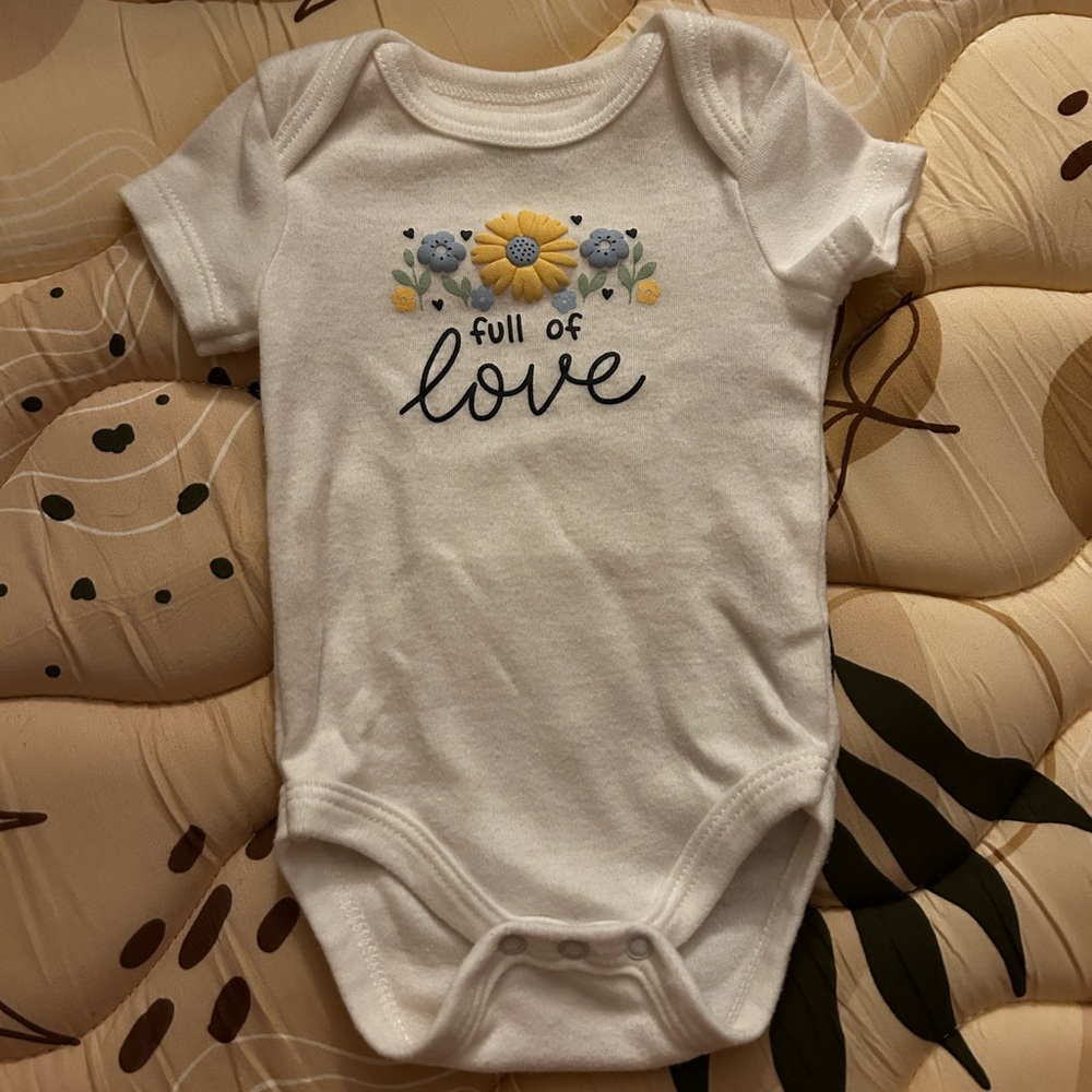White 'Full of Love' Bodysuit